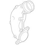 Genuine Audi Air Inlet Pipe 07K-133-359-H New. Price: $223.48.