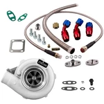 GT3037 GT3076 Turbo Charger 500HP 0.82 A/r + Oil Drain Return Feed Line Kit New. Price: $159.58.