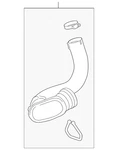 Genuine Gm Intercooler Inlet Air Hose 13419572 New. Price: $101.63.