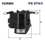Filtron Ps 974/3 Fuel Filter Citroen, Ford, Mazda, Peugeot, Toyota Neu. Price: $24.17.