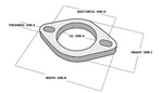 Vibrant 2-BOLT T304 Ss Exhaust Flanges (2.5IN I.d.) Bulk Pack New. Price: $139.99.