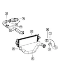 Genuine Mopar Charge Air Cooler Hose 52014481AJ New. Price: $374.90.