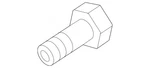 Genuine Volkswagen Oil Feed Tube Bolt N-021-071-9 New. Price: $23.34.