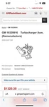Genuine Gm Engine Turbocharger Remanufactured 19329916. Price: $800.00.