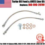 Turbo Oil Feed & Avcs Line Kit For Subaru Wrx 2006-14, Sti 04-21, Fxt 2004-08 Us New. Price: $39.99.
