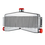 Universal Twin Turbo Intercooler Core 24"X 7"X3.5" 2.5" Inlet/ 3" Center.outlet. New. Price: $259.00.