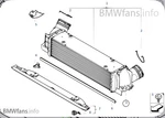 2007-2016 Bmw Inter-cooler (17-51-7-540-035) Oem Lightly Used Like New Cleaned. Price: $250.00.