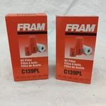 Qty 2 Fram C139PL Oil Filters - Fits Many Check If Your Equipment New. Price: $28.00.