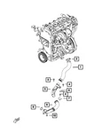 Genuine Mopar Charge Air Cooler Tube 68313826AA New. Price: $709.14.