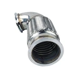 New Stainless Steel 3IN V-band Turbos Pipe 90 W/flex Bellow O2 Bang Plug. Price: $84.99.