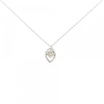 Authentic PT900/PT850 Diamond Necklace 0.20CT #270-004-300-8770 Pre-owned. Price: $400.17.