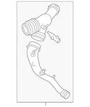 Genuine Ford Turbocharger Inlet Hose FL3Z-9C623-E New. Price: $175.20.