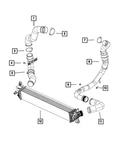 Genuine Mopar Charge Air Cooler Hose 52014866AB New. Price: $174.64.