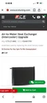 Air To Water Intercooler New. Price: $500.00.