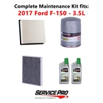 2017 Ford F-150 3.5L Complete Oil, Air & Cabin Filter Kit (5W-30) New. Price: $103.95.