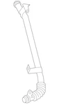 Genuine Volkswagen Return Tube 059-145-735-AJ New. Price: $61.02.