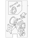 Genuine Volkswagen Turbocharger 06Q-145-722 New. Price: $347.55.