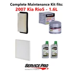 2007 Kia RIO5 1.6L Complete Cabin, Air & Oil Filter Kit (5W-30) New. Price: $81.95.