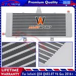 Aluminum Heat Exchanger For Infiniti Q50/Q60 Luxe Sedan 4-DOOR 3.0T V6 2016+ New. Price: $259.00.