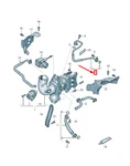 New Audi A4 Avant B8 Turbocharger Oil Feed Line 06L145778T Original. Price: $142.87.