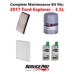 2017 Ford Explorer 3.5L Complete Oil, Air & Cabin Filter Kit (5W-30) New. Price: $110.95.