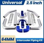 2.5 Inch Universal Aluminum Intercooler Turbo Piping Kit Hose Silicone+clamp New. Price: $90.00.