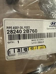 Usa New Genuine Hyundai Turbo Oil Feed Pipe Assembly 28240-2B760. Price: $46.00.