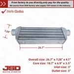 Universal All Aluminum Turbocharger Intercooler Air 26''X7''X4'' New. Price: $78.88.