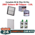 Fits: 2007 Subaru B9 Tribeca 3.0L Complete Cabin, Air & Oil Filter Kit (5W-30) New. Price: $96.95.