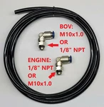 Tial Blow Off Valve Bov Boost Vacuum Push Connect Fitting Kit M10X1.0 1/8NPT 9/9 New. Price: $28.29.