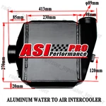 New Black Aluminum Water To Air Intercooler 9.05" X 10.62" 4.52" Universal Asi. Price: $169.00.