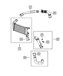Genuine Mopar Inter-cooler Inlet Hose 5037921AE New. Price: $131.99.