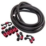 AN8-8AN Fitting Stainless Steel Nylon Braided Oil/fuel Hose Line 16FT Red Black New. Price: $89.64.