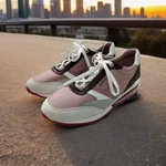 Michael Kors Sneakers Allie Stride Extreme Mixed Media Trainers Lace Womens 9.5 New. Price: $39.00.
