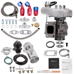 T3 T04E Billet Turbo V-band 420+HP W/ Wastegate Oil Return Feed Line +bov New. Price: $320.48.