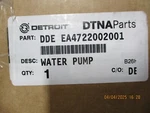 Genuine Oem Detroit DD13/DD15 EA4722002001 Water Pump New. Price: $774.00.