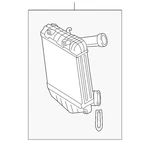 Genuine Volkswagen Inter-cooler 7P0-145-804-D New. Price: $812.59.