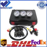 Hydraulic Nitrogen Accumulator Charging Pressure Test Kit W/3 Gauges 7 Couplings New. Price: $151.90.